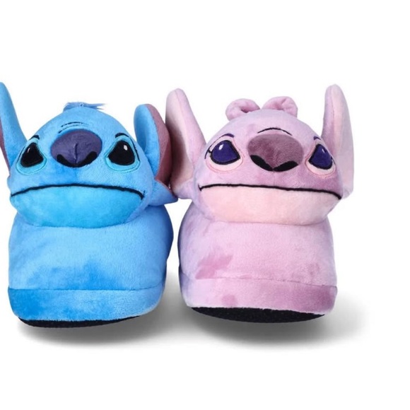 Disney Stitch Other - Stitch cozy Plush Slippers in Blue and Pink